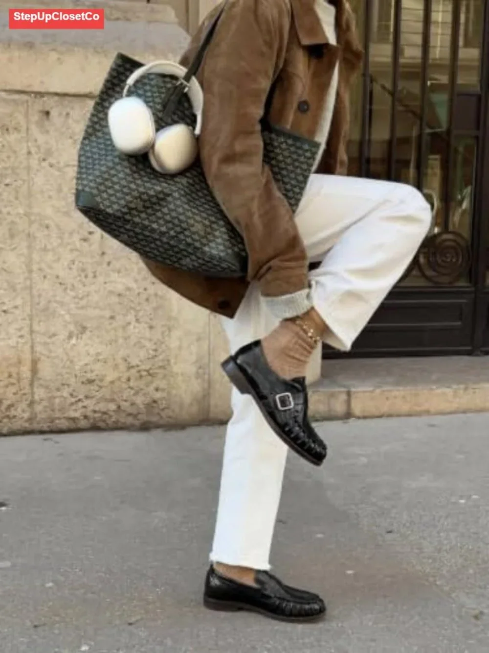 Pleated Monk Strap Slip On Loafers Comfort Work Office Flats